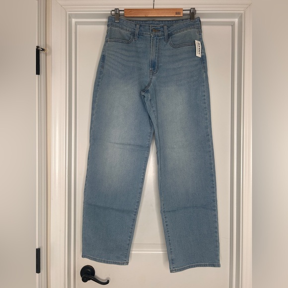 Women’s Old Navy High-Rise Wow Loose Light Wash Size 8 Jeans - Picture 7 of 14